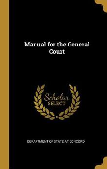 Hardcover Manual for the General Court Book