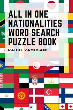 Paperback All In One Nationalities Word Search Puzzle Book