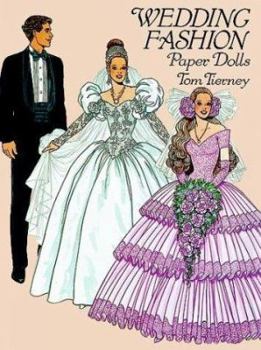 Paperback Wedding Fashion Paper Dolls Book