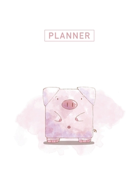 Planner: Cute Cartoon PigAnime & Chill 2 Year Monthly Planner with Note Pages (24 Months) | Jan 2020 - Dec 2021 | Month Planning | Appointment ... | Plan Each Day, Set Goals & Get Stuff Done