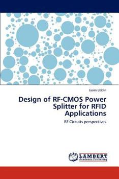 Paperback Design of RF-CMOS Power Splitter for RFID Applications Book