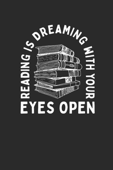 Paperback Reading Is Dreaming: Graph Paper Notebook (6" x 9" - 120 pages) Reader Themed Notebook for Daily Journal, Diary, and Gift Book
