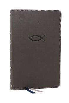 Imitation Leather Nkjv, Thinline Bible Youth Edition, Leathersoft, Gray, Red Letter Edition, Comfort Print Book