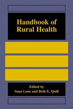 Hardcover Handbook of Rural Health Book