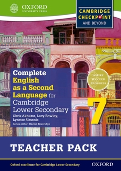 Paperback Complete English as a Second Language for Cambridge Secondary 1 Teacher Pack 7 & CD Book