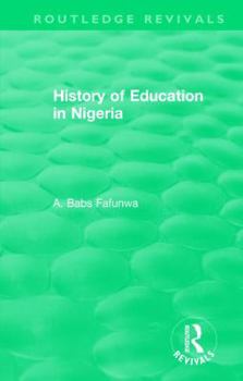 Hardcover History of Education in Nigeria Book