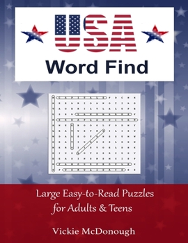 Paperback USA Word Find [Large Print] Book