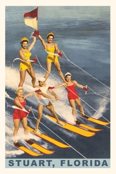 Paperback Vintage Journal Stunt Water Skiing, Stuart, Florida Book