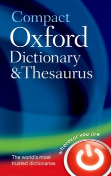 Hardcover Compact Oxford Dictionary & Thesaurus Book