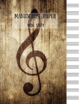 Manuscript Paper - Wide Staff