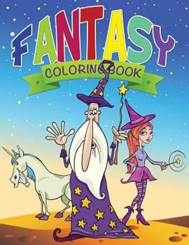 Paperback Fantasy Coloring Book for Kids Book
