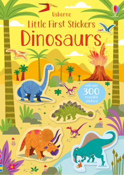 Paperback Little First Stickers Dinosaurs Book