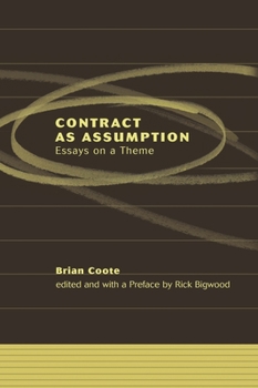 Hardcover Contract as Assumption: Essays on a Theme Book