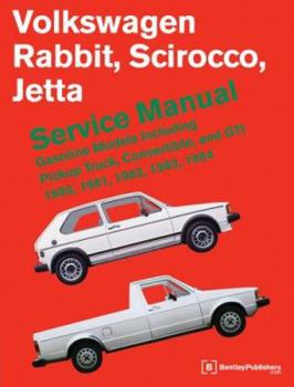 Paperback Volkswagen Rabbit, Scirocco, Jetta Service Manual: 1980-1984 Book