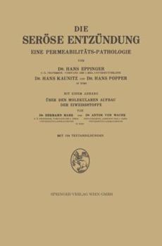 Paperback Die Seröse Entzündung: Eine Permeabilitäts-Pathologie [German] Book