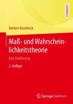 Paperback Maß- Und Wahrscheinlichkeitstheorie: Eine Einführung [German] Book