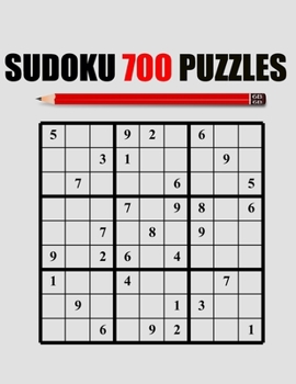Paperback Sudoku 700 Puzzles: Sudoku puzzle book for adults, Easy - Hard -Very Hard -PUZZLES WITH SOLUTION [Large Print] Book