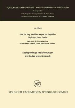 Paperback Sechspunktige Kreisführungen Durch Das Gelenkviereck [German] Book
