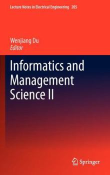 Hardcover Informatics and Management Science II Book