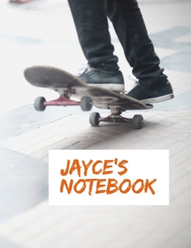 Jayce's Notebook: | My Name Journal, Dot Grid Journal, 100 pages, 8.5x11 large print, Soft Cover, Glossy Finish.