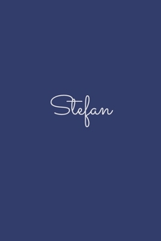 Stefan: notebook with the name on the cover, elegant, discreet, official notebook for notes, dot grid notebook,