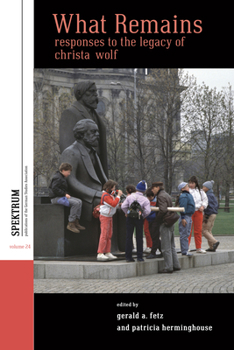 Paperback What Remains: Responses to the Legacy of Christa Wolf Book