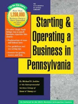 Paperback Starting and Operating a Business in Pennsylvania Book