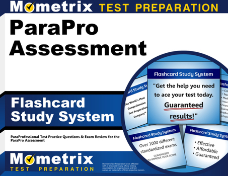 Misc. Parapro Assessment Flashcard Study System: Paraprofessional Test Practice Questions & Exam Review for the Parapro Assessment Book