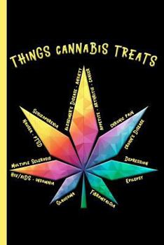 Things Cannabis Treats: Cannabis College Ruled Notebook