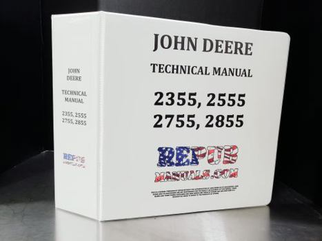 Ring-bound John Deere 2555 Technical Service Repair Manual Book