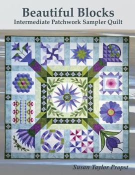 Paperback Beautiful Blocks: Intermediate Patchwork Sampler Quilt Book