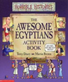 Paperback Awesome Egyptians Activity Book (Horrible Histories) Book