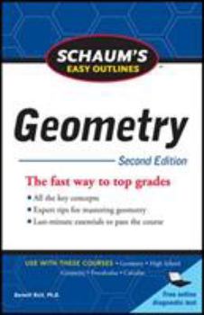 Paperback Schaum's Easy Outline of Geometry, Second Edition Book