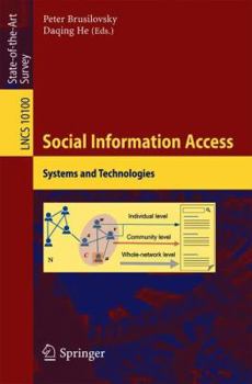 Paperback Social Information Access: Systems and Technologies Book