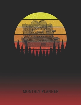 Monthly Planner: Old Tennis Set | 2 Year Planning for Jan 2020 to Dec 2021 | Retro Vintage Sunset Cover | January 20 - December 21 | Planning ... | Plan Days, Set Goals & Get Stuff Done