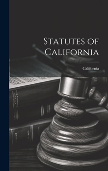 Hardcover Statutes of California Book