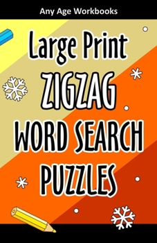 Paperback Large Print Zigzag Word Search Puzzles [Large Print] Book