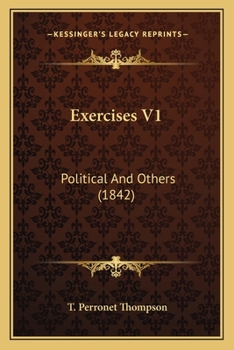 Paperback Exercises V1: Political And Others (1842) Book