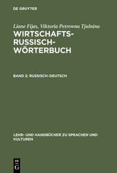 Hardcover Wirtschaftsrussisch-Wörterbuch, Band 2, Russisch-Deutsch [Russian] Book