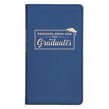 Leather Bound Promises from God for Graduates Blue Lux-Leather Book