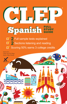 Paperback CLEP Spanish 2017 Book