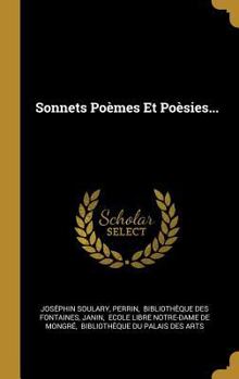 Hardcover Sonnets Poèmes Et Poèsies... [French] Book