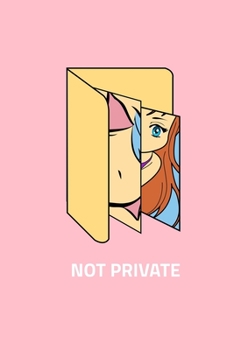 NOT PRIVATE: Dot Grid Journal - Desktop Folder Not Private Sarcastic Funny Halloween Gift - Pink Dotted Diary, Planner, Gratitude, Writing, Travel, Goal, Bullet Notebook