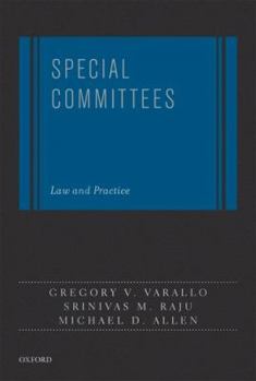 Hardcover Special Committees: Law and Practice Book
