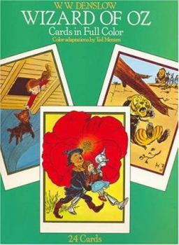 Paperback Wizard of Oz: Cards in Full Color Book