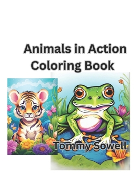 Paperback Animals in Action Coloring Book