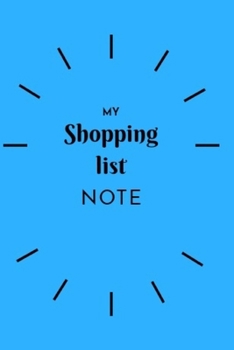 Paperback My Shopping List Note Book