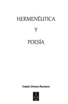 Paperback Hermenéutica y poesía [Spanish] Book