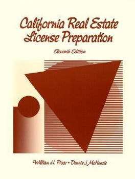 Paperback Cali Real Estate License Preparation Text Book