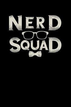 Paperback Nerd Squad: 6x9 Nerd - lined - ruled paper - notebook - notes Book